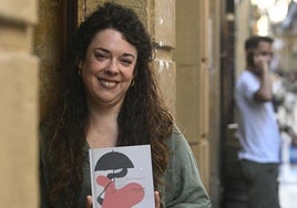 Alaine Agirre, agerraldiaren aurretik.