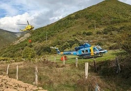 Helicópteros de la Brif de Tabuyo, en una imagen de archivo.