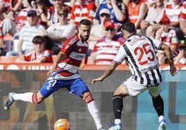 Abde Rebbach, durante un partido con el Granada.