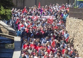 Un momento de la manifestación.