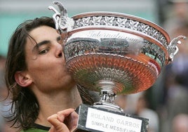 Rafa Nadal en el año 2005.
