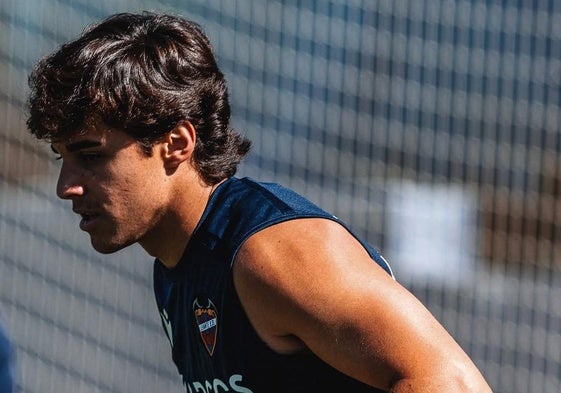 Carlos Álvarez, en un entrenamiento.