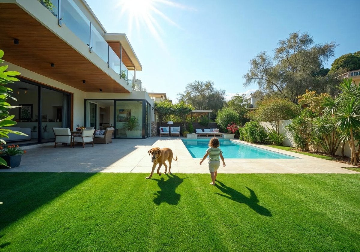 El mejor césped artificial para tener tu jardín siempre perfecto